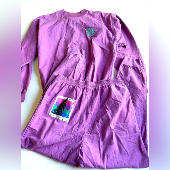 Tops - Vintage Bye Bye Cancun Purple Two Piece Set XL